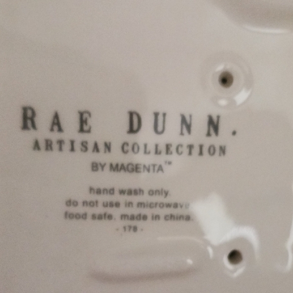 Rae Dunn Toast Plate Set - Cream and Tan - Picture 2 of 2